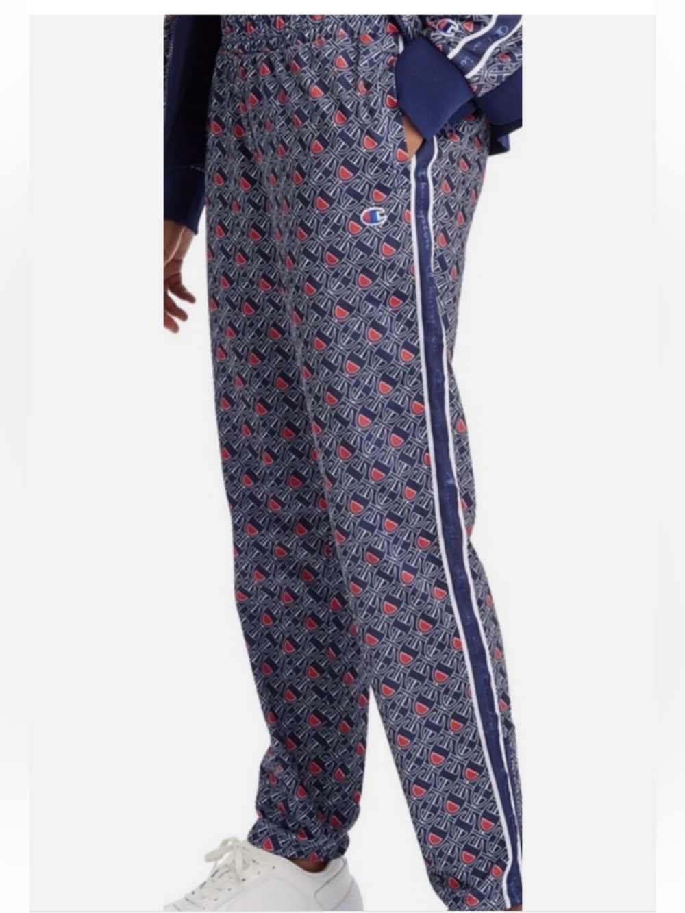 Champions C-Link Logo Track Pants Blue Athletic Wear